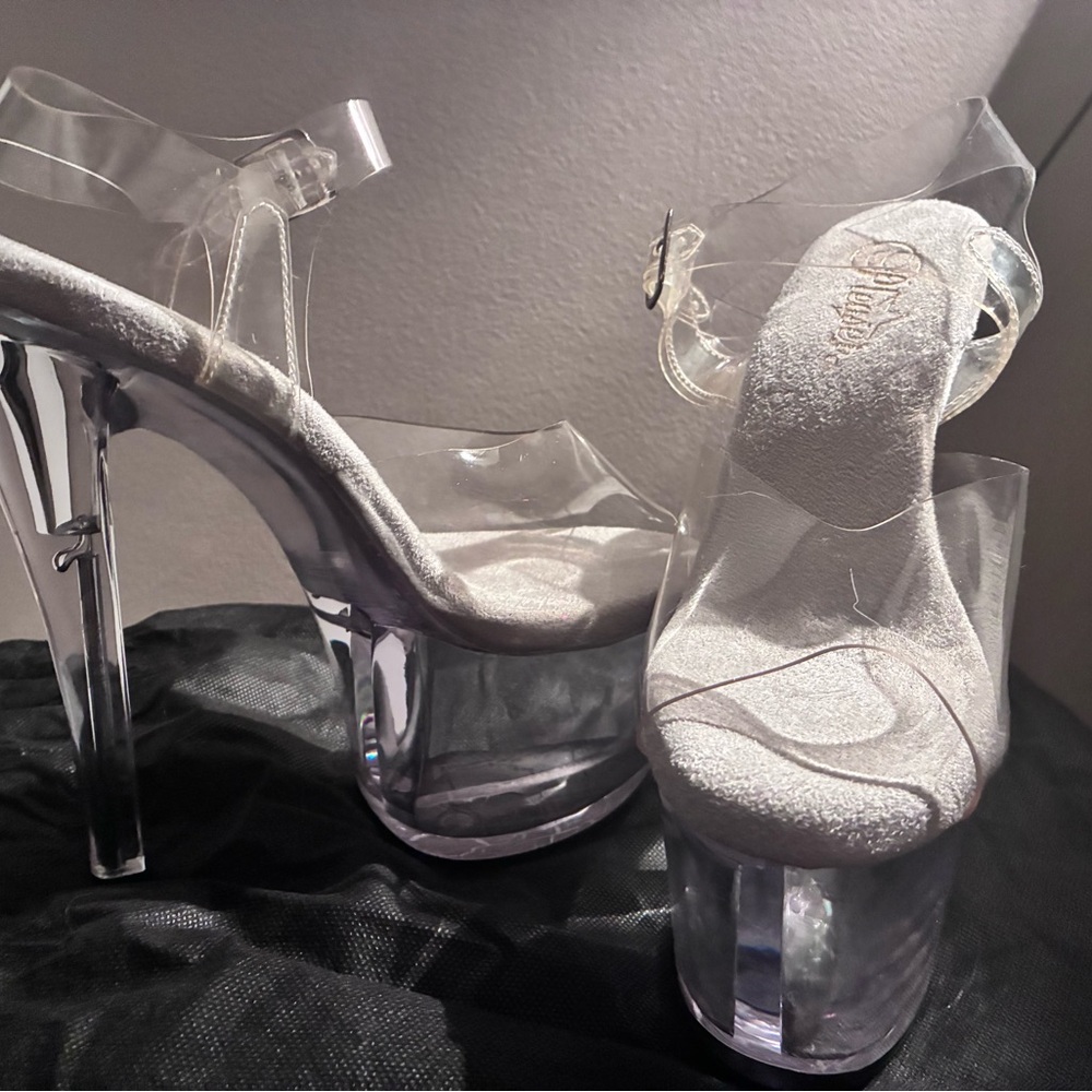 Transparent Platform Heels